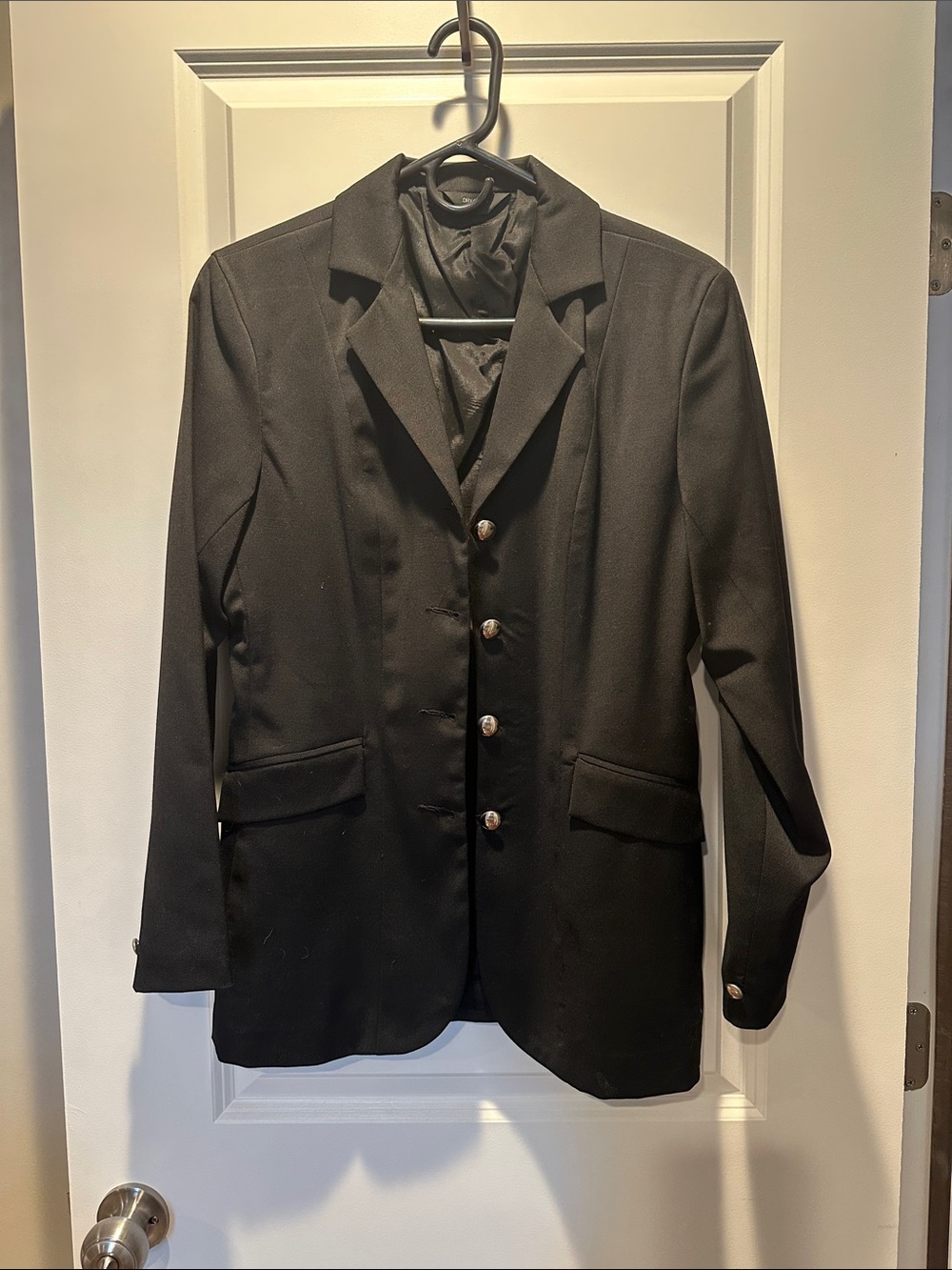 Black Women's Riding Coat for Dressage or Hunt
